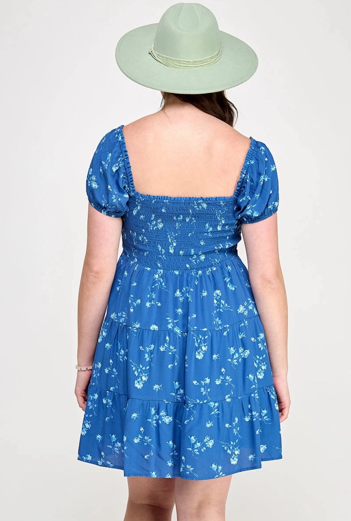 Plus Size Floral Print Dress