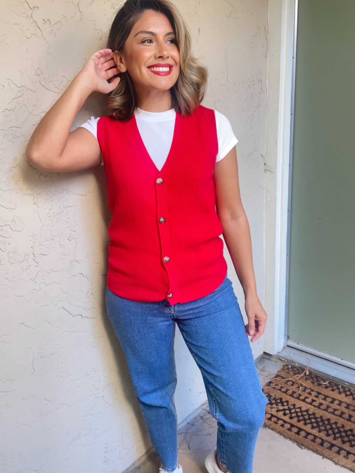 Classic Buttoned Sweater Vest
