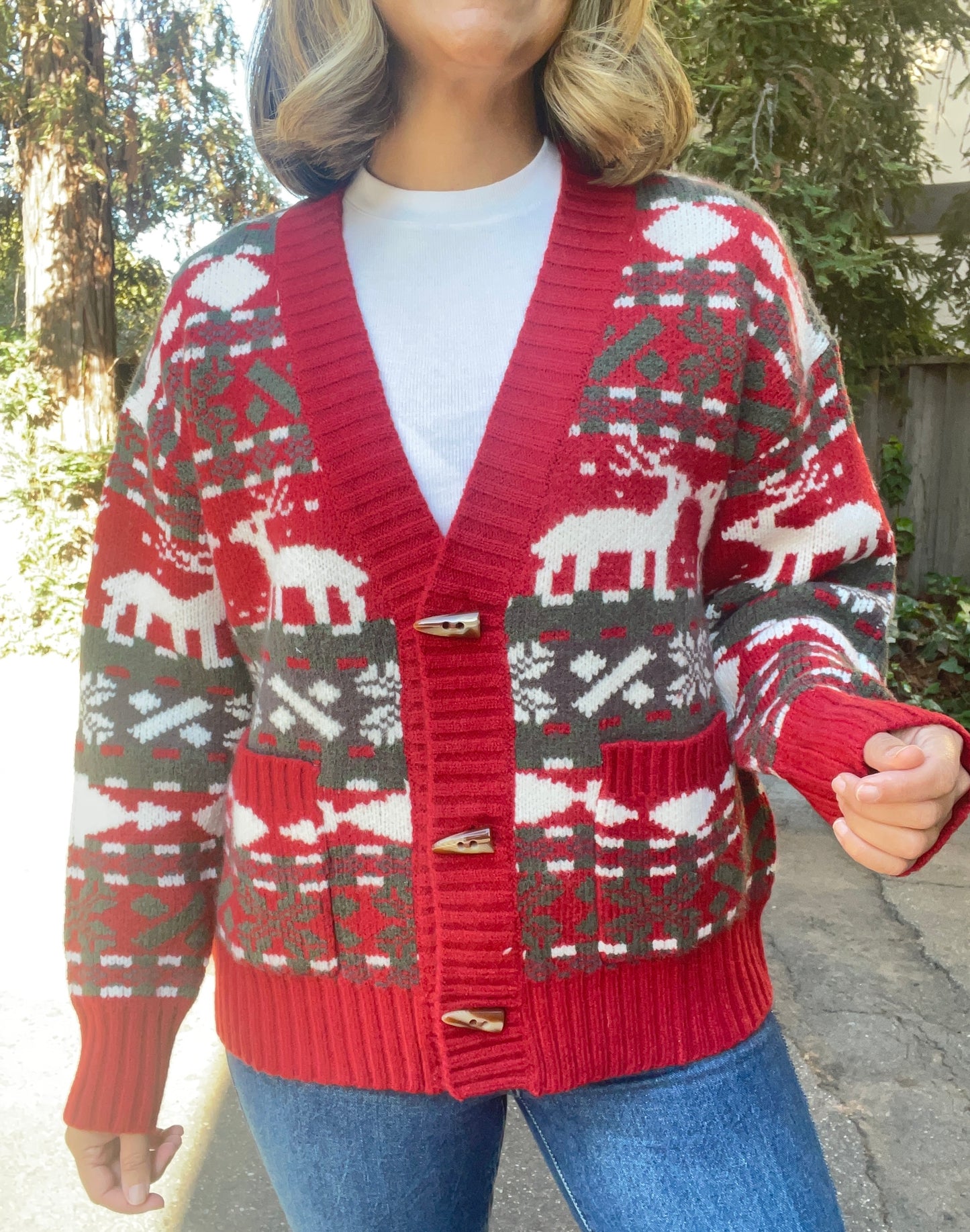 Christmas Print Sweater