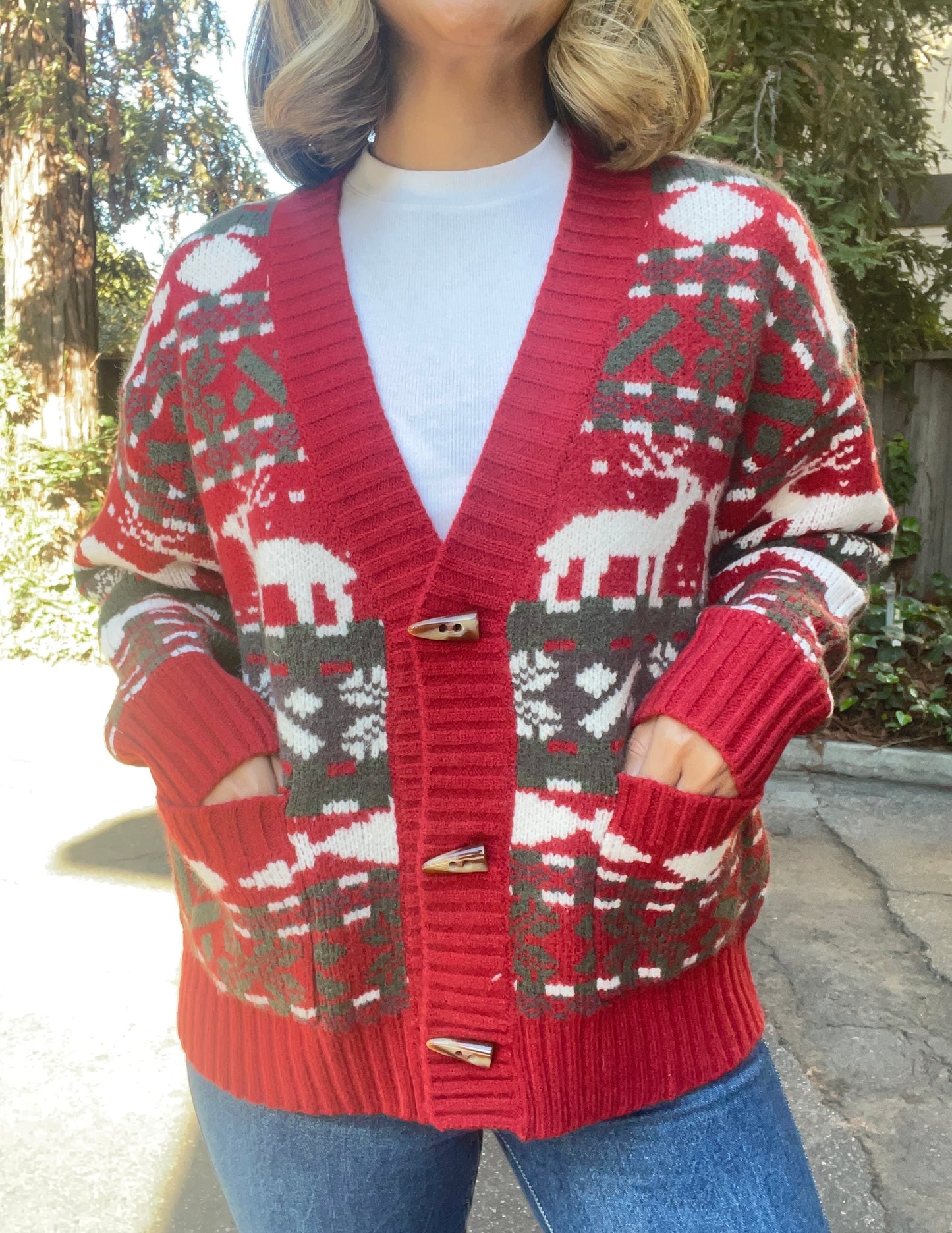 Christmas Print Sweater