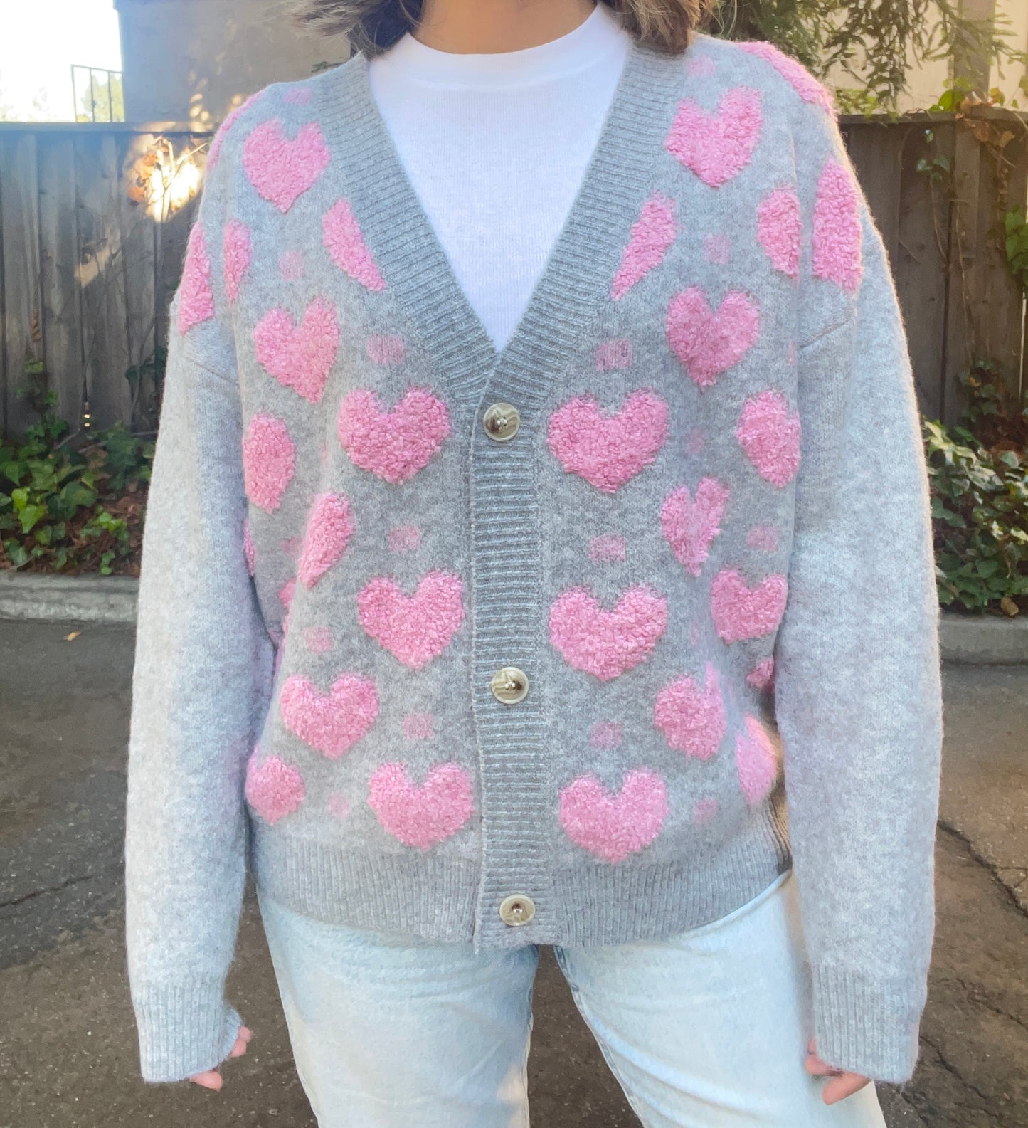 Heart Sweater Cardigan