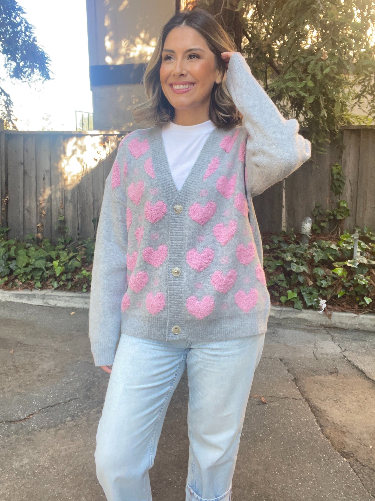 Heart Sweater Cardigan