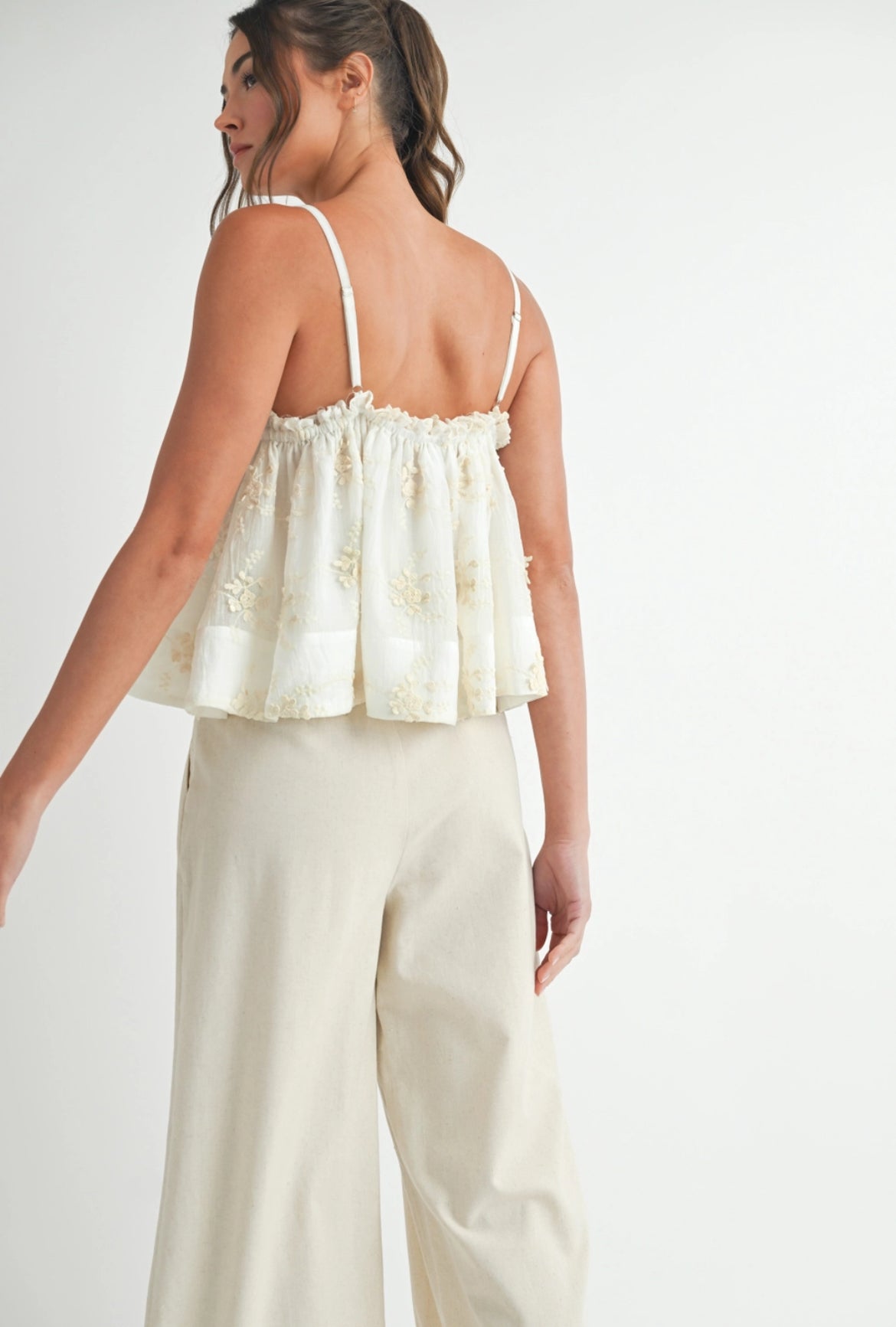 Embroidered Floral Top