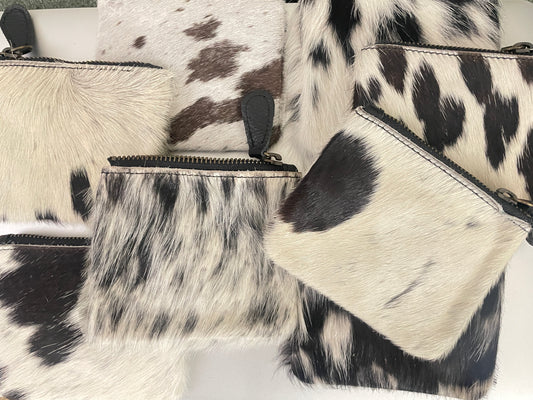 Cowhide Coin Pouch