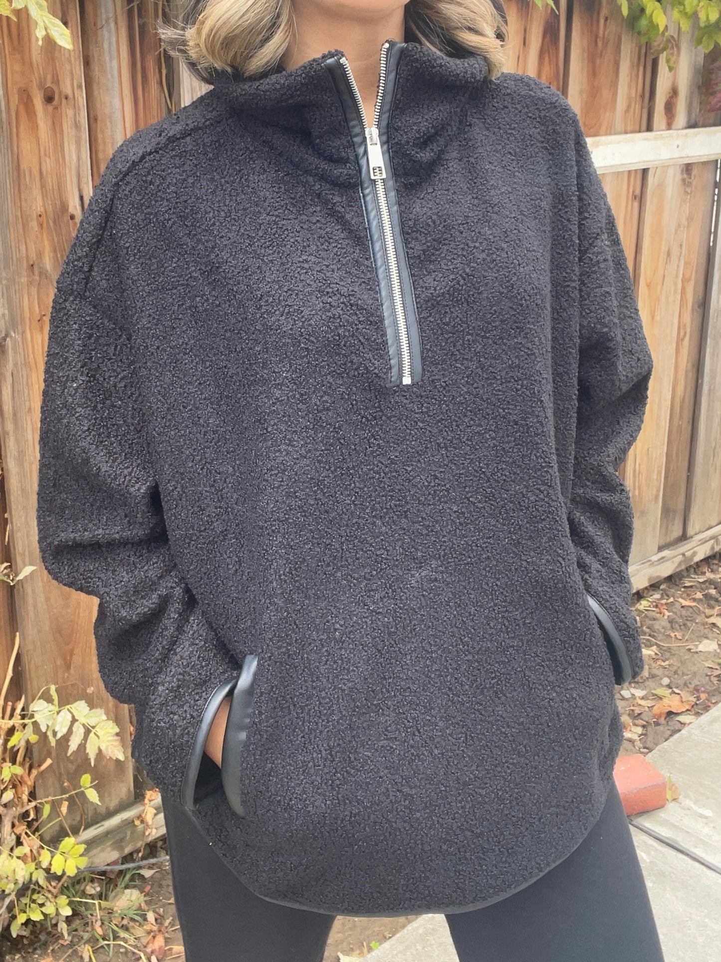 Sherpa Half Zip Pullover